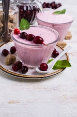 Cold dairy pink soup