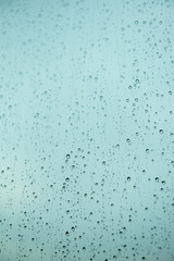 Rain drops on the glass