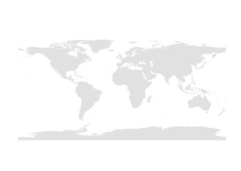  MAP OF THE WORLD GRAY COLOR