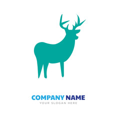 black whitetail buck company logo design