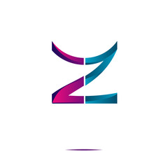 Obraz premium modern letter z symbol icon logo illustration vector