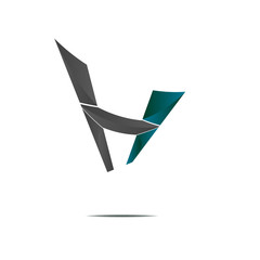 modern letter h symbol icon logo illustration vector