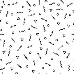 memphis pattern, seamless trend background