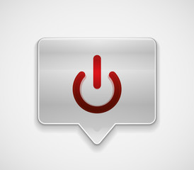 Start power button, ui icon design, on off symbol