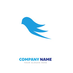 Human black hair shape company logo design