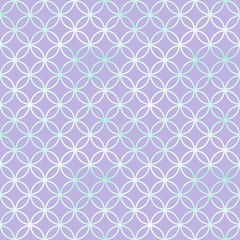 Fototapeta premium Watercolor seamless geometric background in light purple and mint green colors