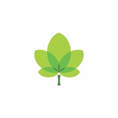 geometric leaf logo for enviroment