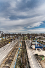 Fototapeta na wymiar Bielsko Biała dworzec PKP