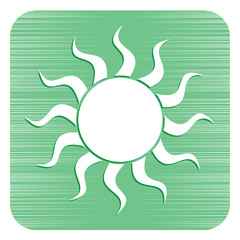 Sun stylized image icon