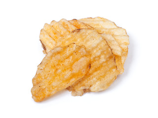 Heap of potatoes chips