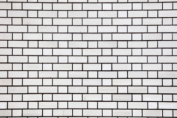 White brick wall as an abstract background