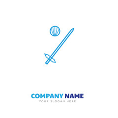 sword ball company logo design