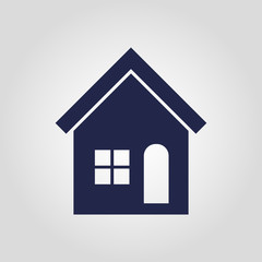 House isolated flat vector icon