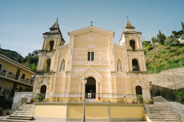 Obraz premium church of Carmine - Amantea, Calabria Italy