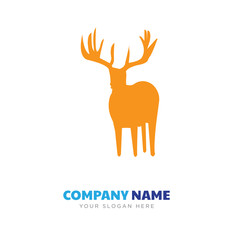 deer in woods company logo design