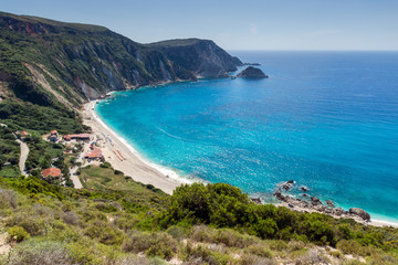 Amazing Panorama of Petani Beach, Kefalonia, Ionian Islands, Greece