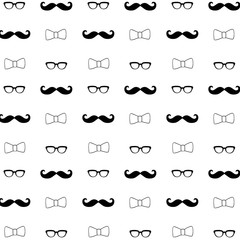 Hipster Seamless Decorative Pattern Background