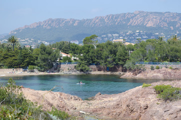 Bay of Agay, near to Cannes, french riviera, mediterranean coast