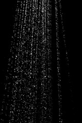 Naklejka na ściany i meble water stream on a black background
