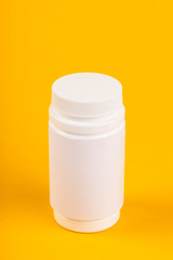 medical bottle close up