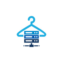 Laundry Server Logo Icon Design