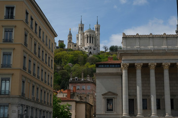 Obraz premium LYON VUE LA BASILIQUE 