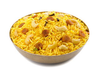 Indian Cuisine Pulao Also Know as Pulav, Vegetarian Biryani, Veg Pulav, Vegetable Pulav, Biriyani or Vegetable Rice is a Spicy Rice Dish Prepared By Cooking Rice with Various Vegetables And Spices