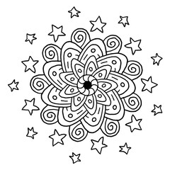 Mandala Ausmalbild