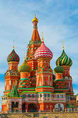 Fototapeta na wymiar Saint Basil's Cathedral at Red Square in Moscow, Russia