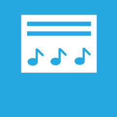  icon isolated on blue background