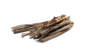 Dry branches isolated on white background