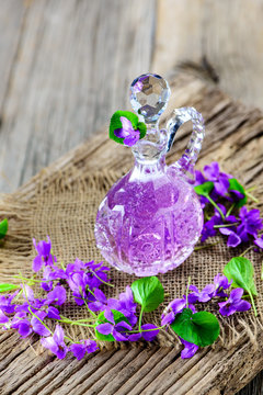 Produkte aus Veilchen - Viola; Duftveilchen; Blüten; Kräuter; Naturheilkunde; Medizin; Homöopathie;