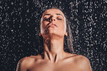 Woman in shower