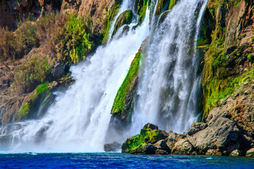 Obraz premium Waterfall Duden at Antalya, Turkey