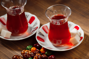 Tea in Turkish cups