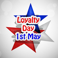 Illustration of USA Loyalty Day background