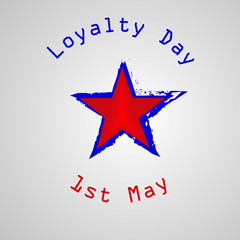Illustration of USA Loyalty Day background