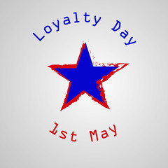 Illustration of USA Loyalty Day background