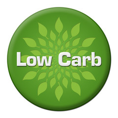 Low Carb Green Leaves Circle Badge Style 