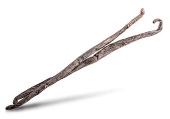 Vanilla Strip isolated on white background