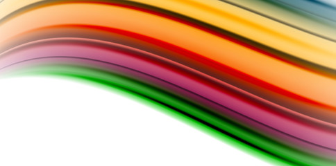 Gel jelly fluid flowing liquid rainbow style colours, wave abstract background, modern minimal colorful design