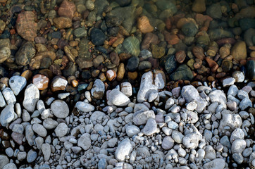 stones on the shore