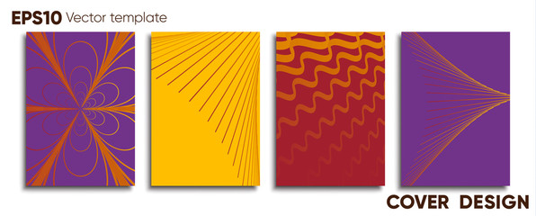 Creative colored cover. Cover design.