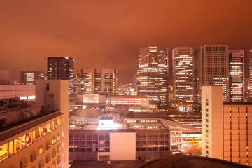 Cityscape toward Shinagawa Intercity, Shinagawa, Tokyo, Kanto Region, Honshu, Japan