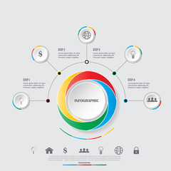 Fototapeta premium chart infographic templates for presentations
