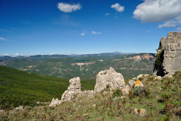 Fototapeta na wymiar Panorama da Punta Corongiu