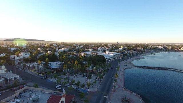 Aerial shots from La Paz bay, Baja California Sur, Mexico.