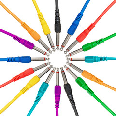 Colorful audio jacks