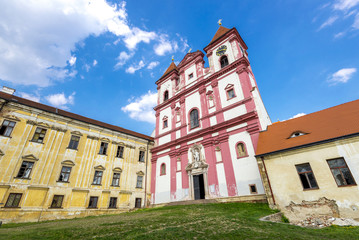 Fototapeta na wymiar Loucky klaster (Kloster Louka, Klosterbruck), Znojmo, South Moravia, Czech Republic