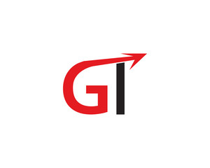 gt letter arrow logo